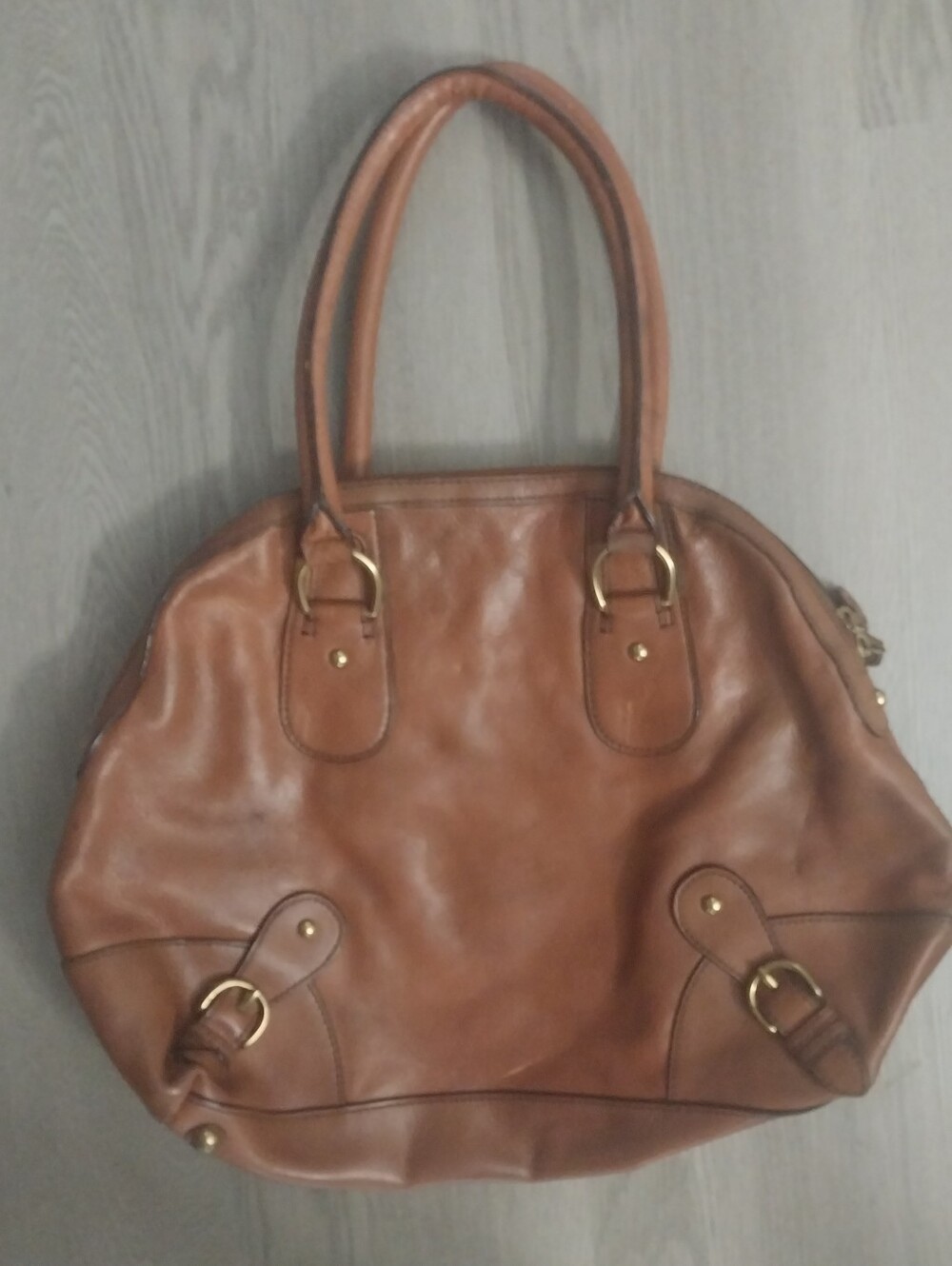 Classic Brown Leather Tote Bag